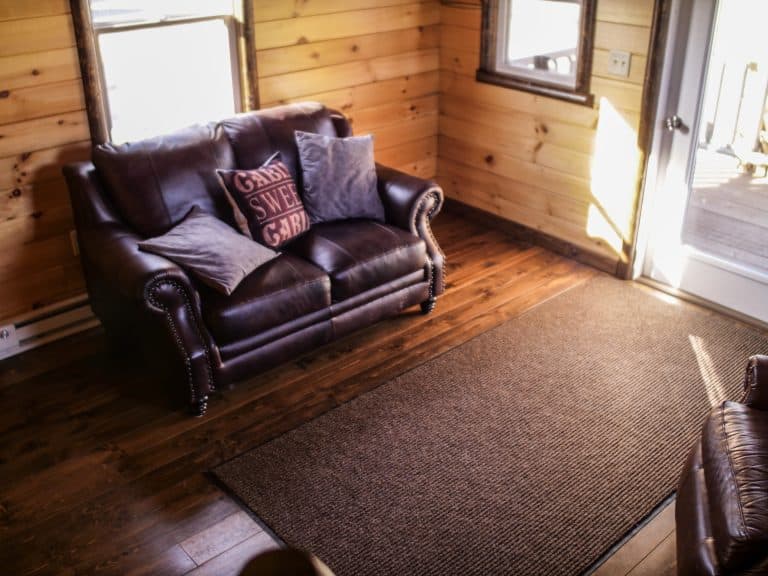 Northwoods cabin living room