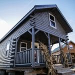 Northwoods cabin exterior