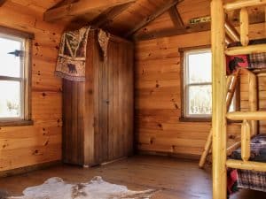Trapper cabin bedroom