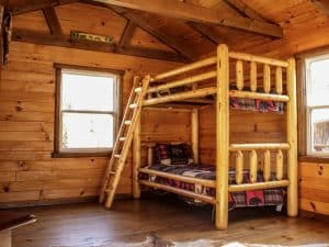 Trapper cabin bunk beds