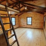 Wood cabin interior