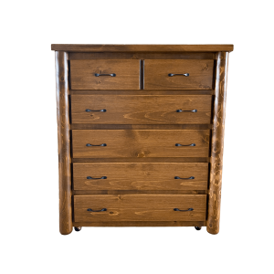 Cedar Log Chest - 6 Drawers