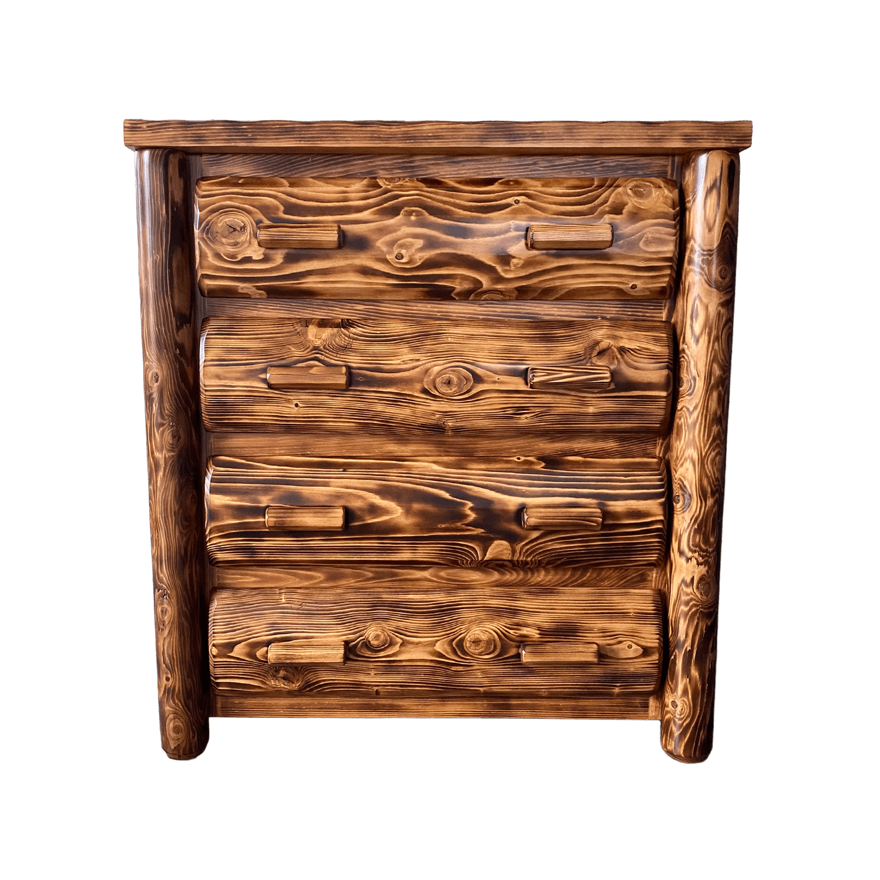 Night Stand 4-Drawer - Provincial Torched