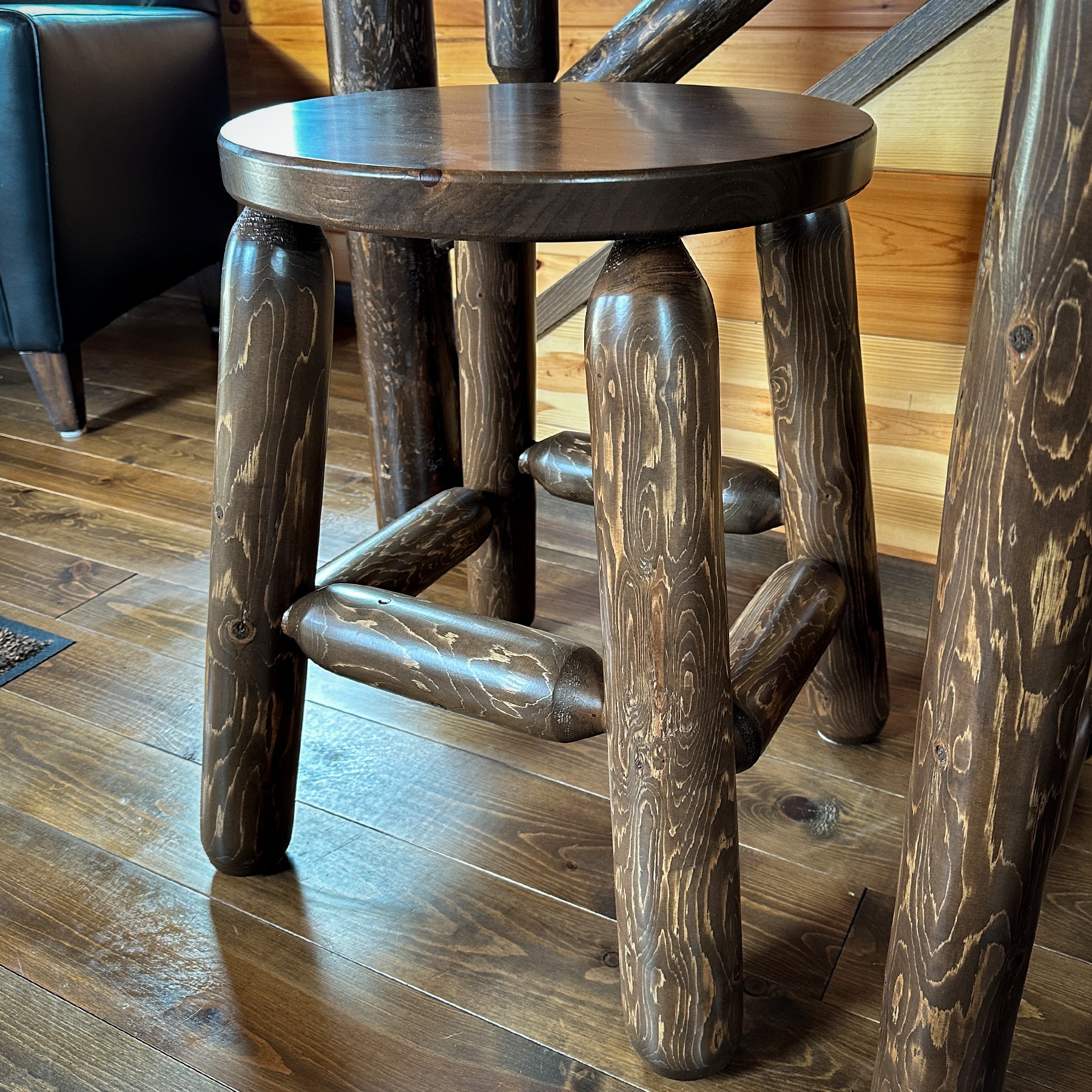 Cedar Dining Set - Table + 2 Stools - Image 3