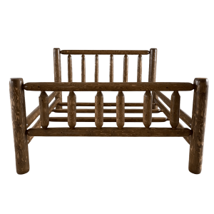Cedar Log Bed Frame - Queen